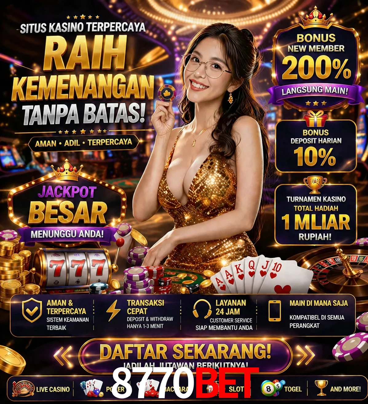 Roleta e blackjack 8770bet